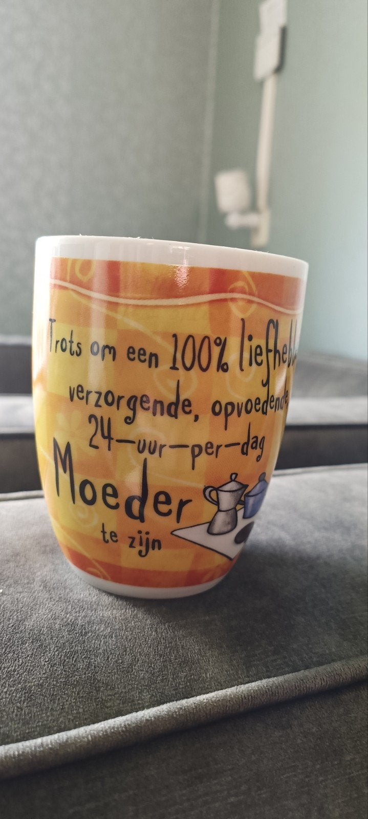 1 mok, Ophalen of Verzenden, Aardewerk, Overige stijlen, Kop(pen) en/of Schotel(s)