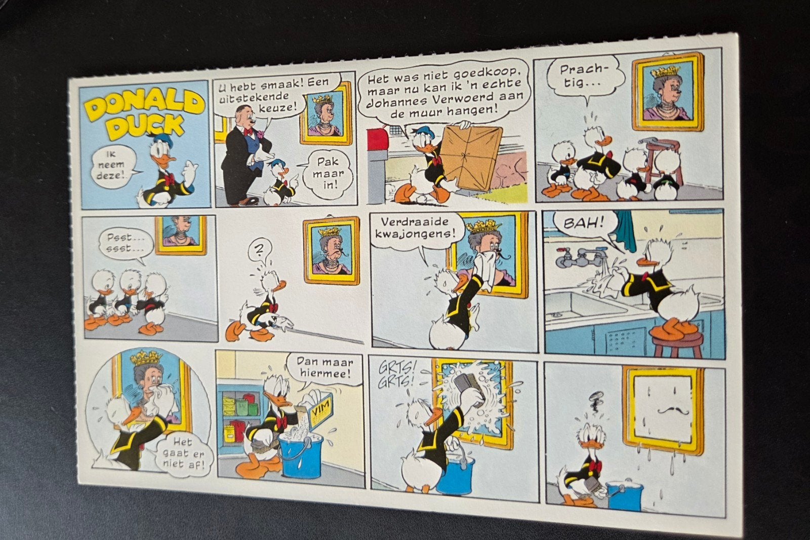 Vintage Donald Duck Ansichtkaart - Een Vrolijk Weekblad, Verzamelen, Verzenden, 1980 tot heden, Ongelopen, Kinderen