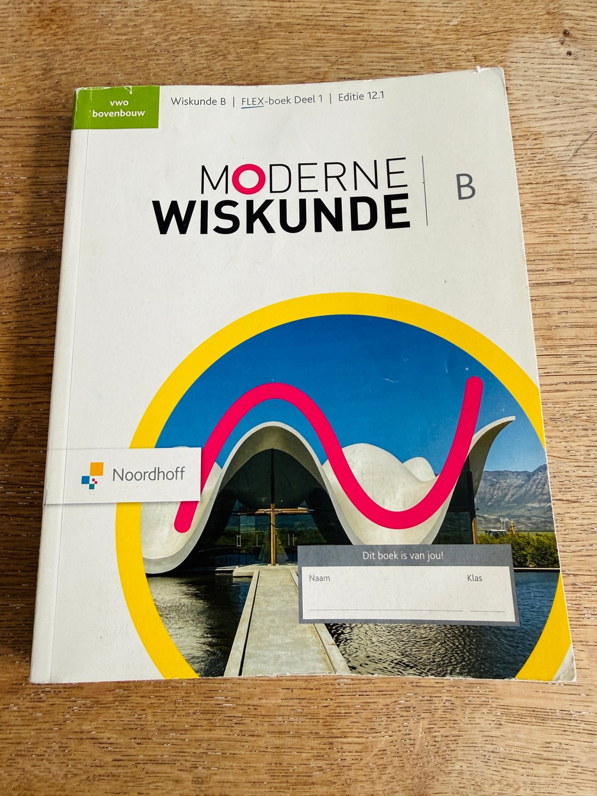 Moderne Wiskunde B FLEX-boek Deel 1 Ed. 12.1 VWO bovenbouw, Ophalen of Verzenden, Beta, Gelezen, Overige niveaus