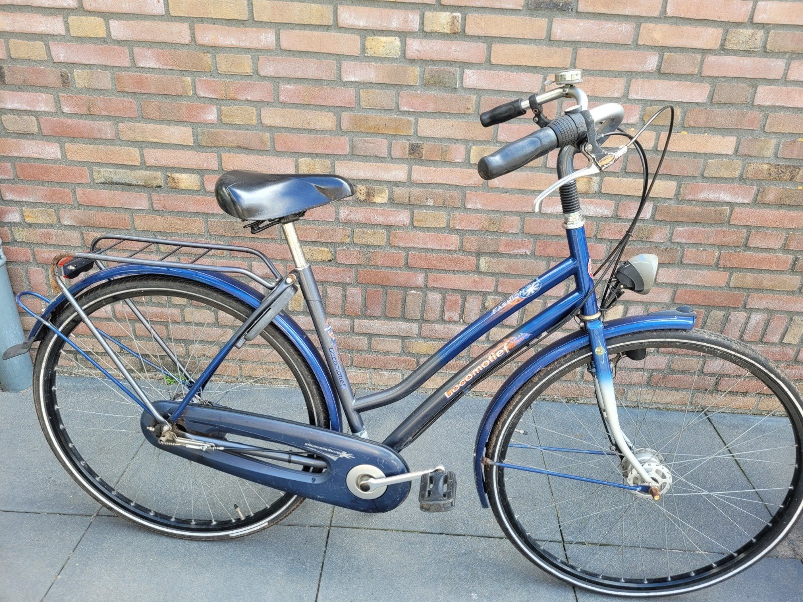 locomotief, gazelle 3 versnellingen 28 inch wielen 49cm fram, Ophalen, Gebruikt, 47 tot 50 cm, Versnellingen