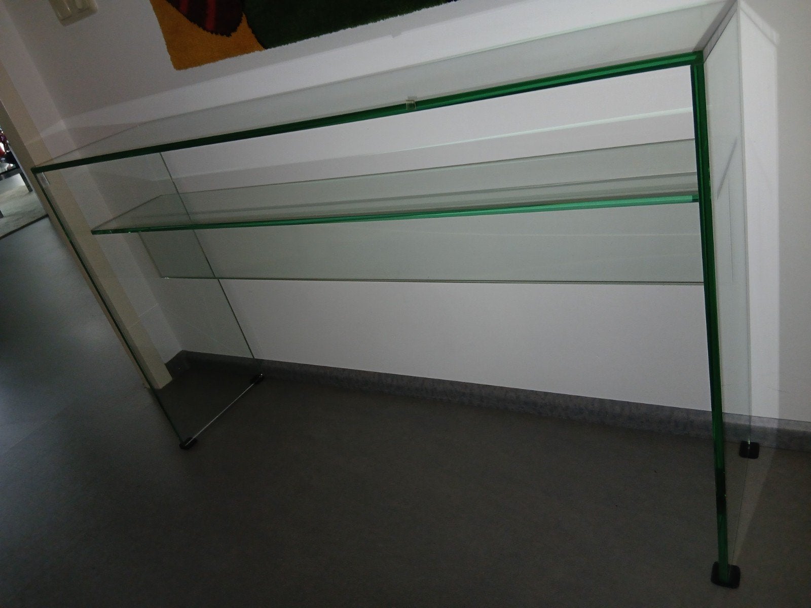 Prachtige SIDETABLE van glas / 125 x 75 x 30 cm, Huis en Inrichting, Ophalen, 100 tot 150 cm, Modern en tijdloos, Glas