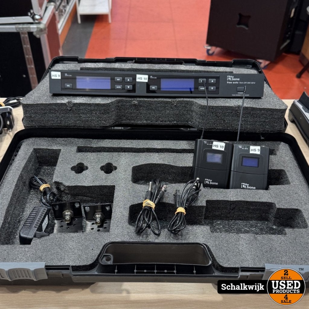 the t.bone free solo Twin PT 590 MHz draadloze set in koffer, Flex Ltd., Gebruikt, https://flex.com/contact-us, Nobelstraat 10, 5807 GA Oostrum LB, Limburg, Nederland