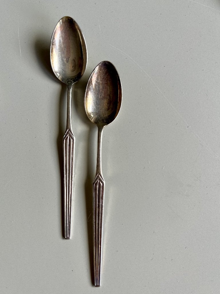 Vintage theelepeltjes verzilverd, Ophalen of Verzenden