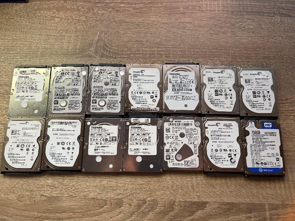 Partij laptop harde schijven SATA 2,5", Computers en Software, Intern, Gebruikt, Ophalen of Verzenden, Laptop