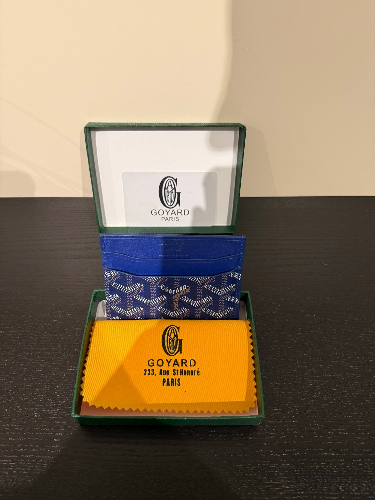 Goyard portemonnee, Ophalen of Verzenden, Zo goed als nieuw, Blauw, Overige merken