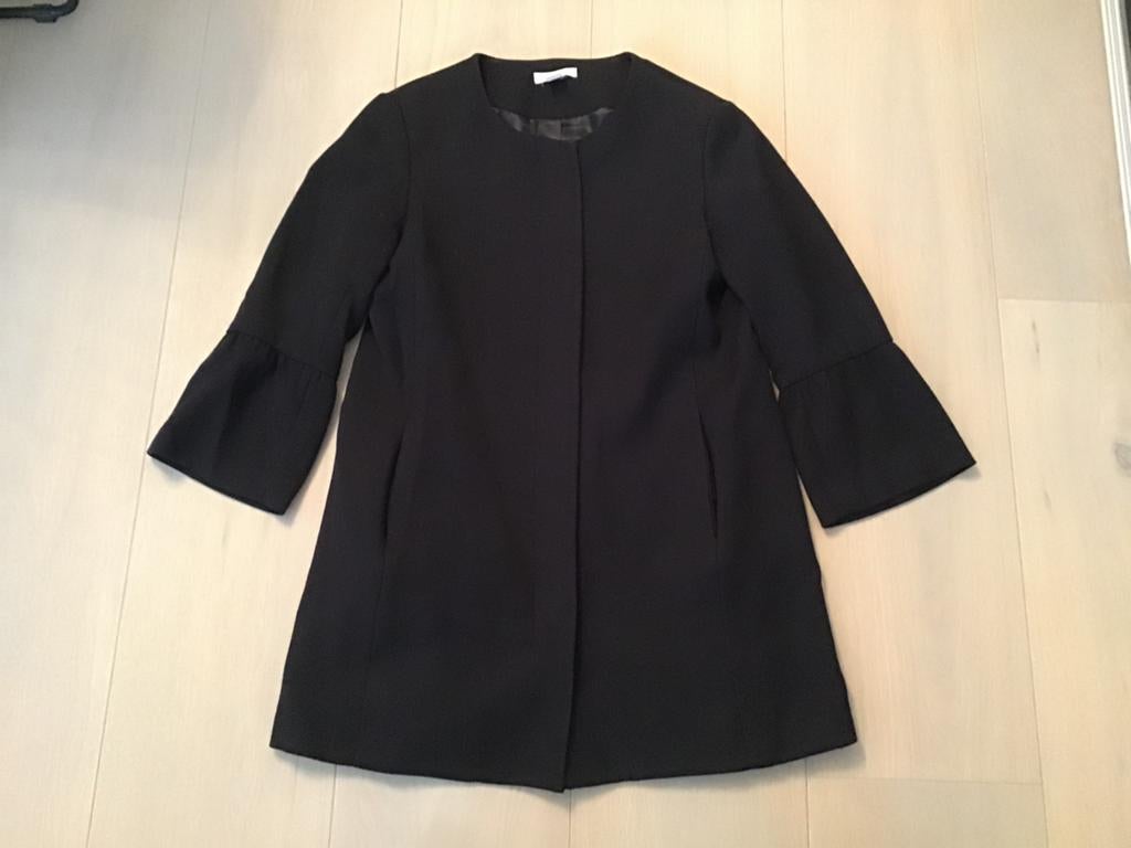 Donker blauwe jas, Kleding | Dames, Jassen | Winter, Ophalen of Verzenden, Zo goed als nieuw, Maat 38/40 (M), Blauw