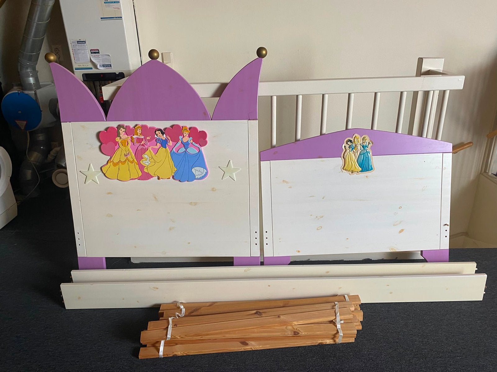 Prinsessenbed 90x200 cm - Klaar voor de volgende prinses, Ophalen, 85 tot 100 cm, Gebruikt, Lattenbodem