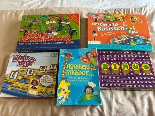 Groot pakket gezelschapsspellen / kinderspellen, Ophalen, Gebruikt