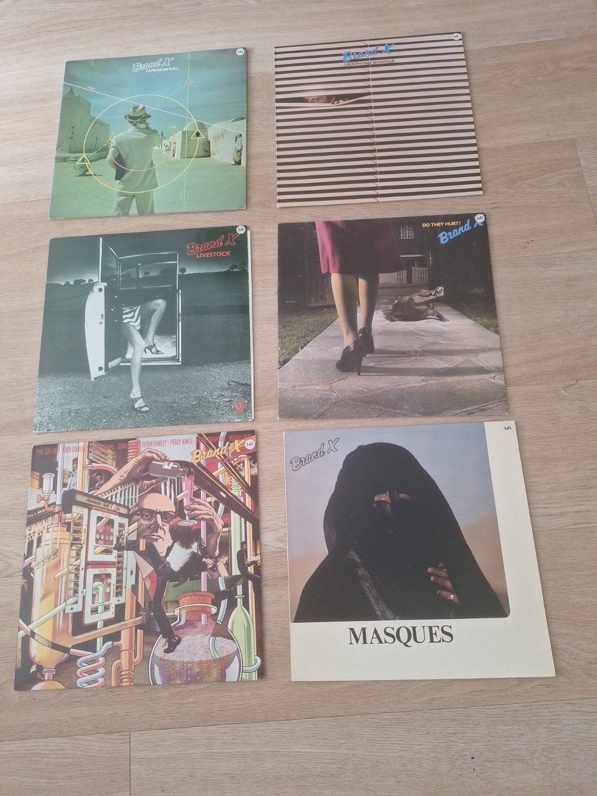 Brand X Vinyl LP Collectie - 6 albums (Fusion Jazz), Cd's en Dvd's, Vinyl | Pop, Ophalen of Verzenden, 1970 - 1979, Gebruikt, 12 inch