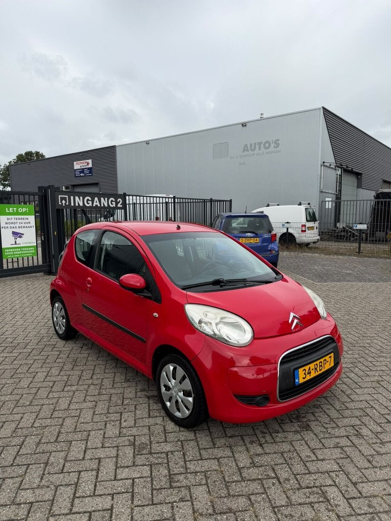 Citroën C1 1.0 3-DRS 2011 Rood, Auto's, Voorwielaandrijving, Stof, Zwart, 4 stoelen