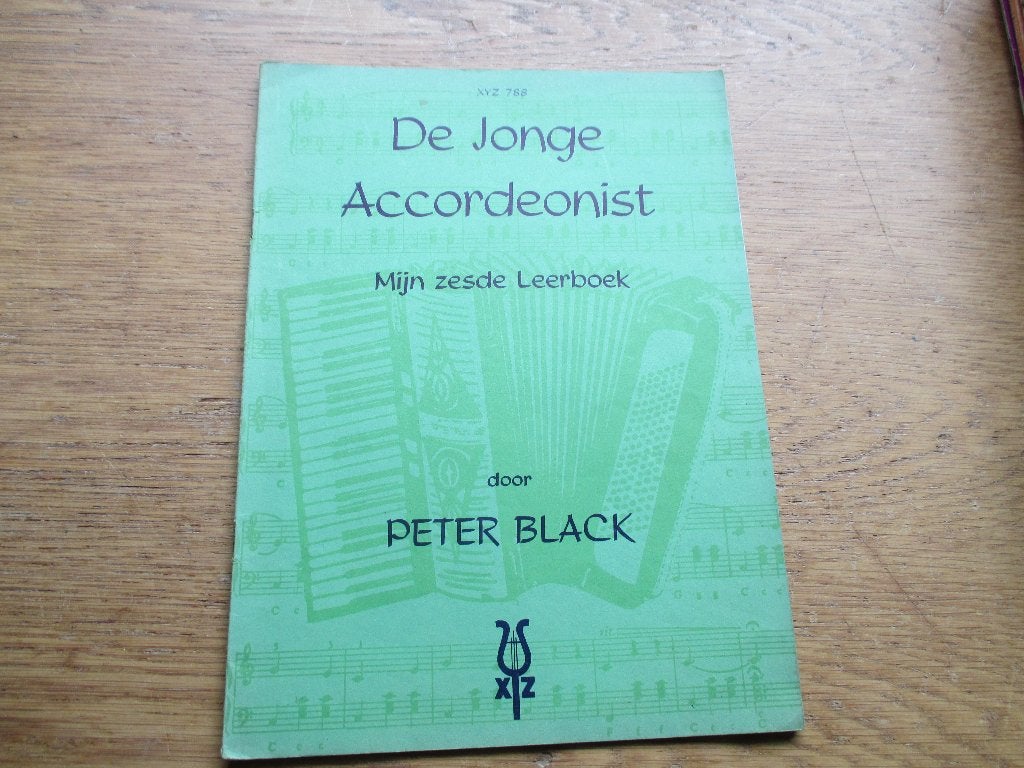 DE JONGE ACCORDEONIST-MIJN ZESDE  LEERBOEK - PETER BLACK, Gebruikt, Les of Cursus, Ophalen of Verzenden, Populair