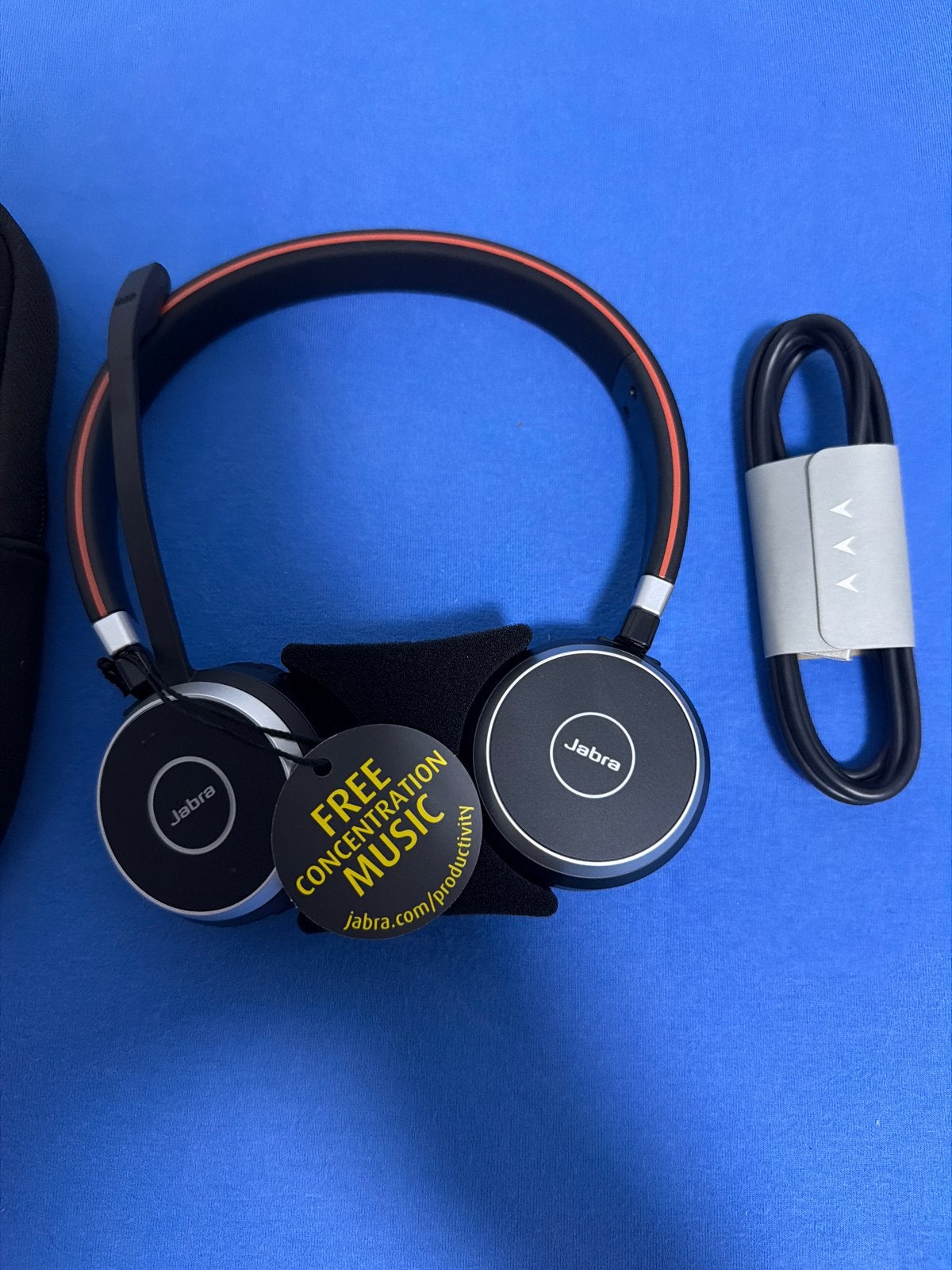 Jabra Evolve 65 MS Stereo On-Ear Headset met USB-adapter, Bluetooth, Nieuw, On-ear, Ophalen of Verzenden