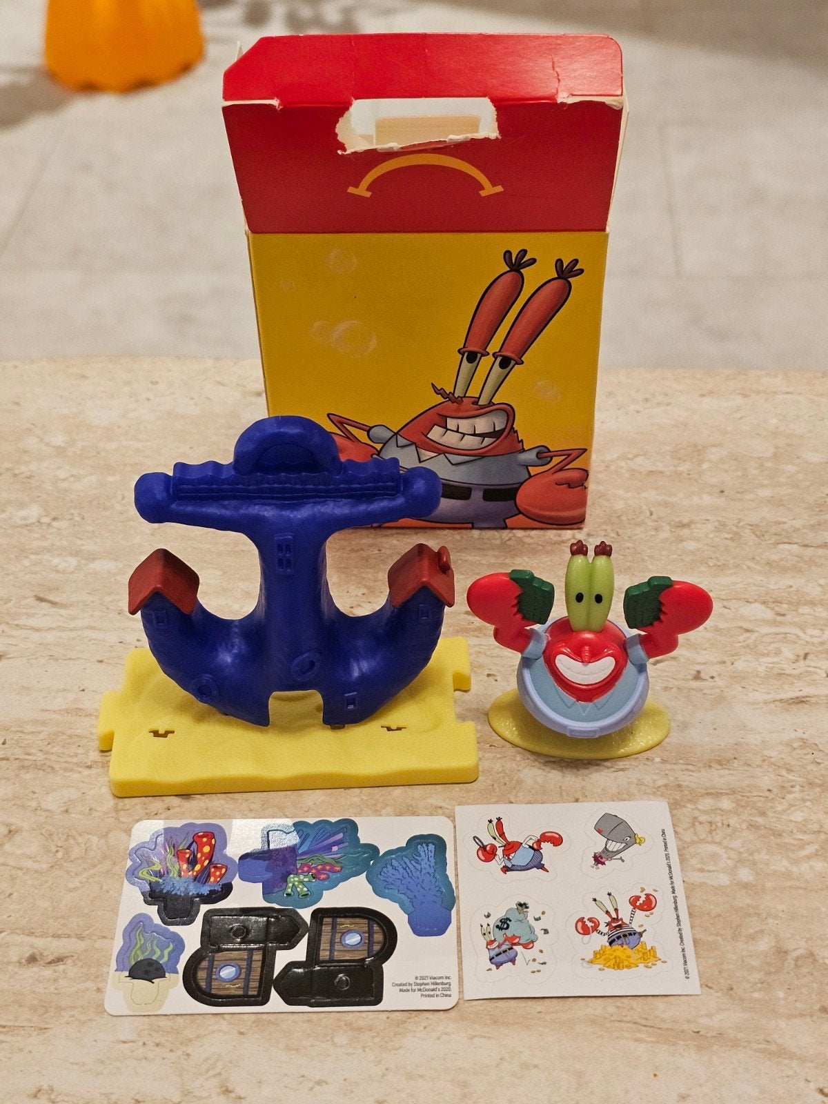 SpongeBob Krusty Krab McDonald's Happy Meal Speelgoed, Ophalen of Verzenden, Nieuw