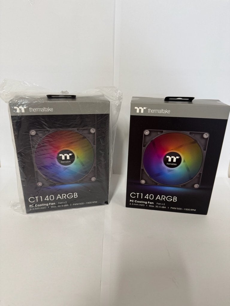 Thermaltake CT140 ARGB 2x2 Ventilator Koelers, Computers en Software, Ophalen of Verzenden, Nieuw, Luchtkoeling