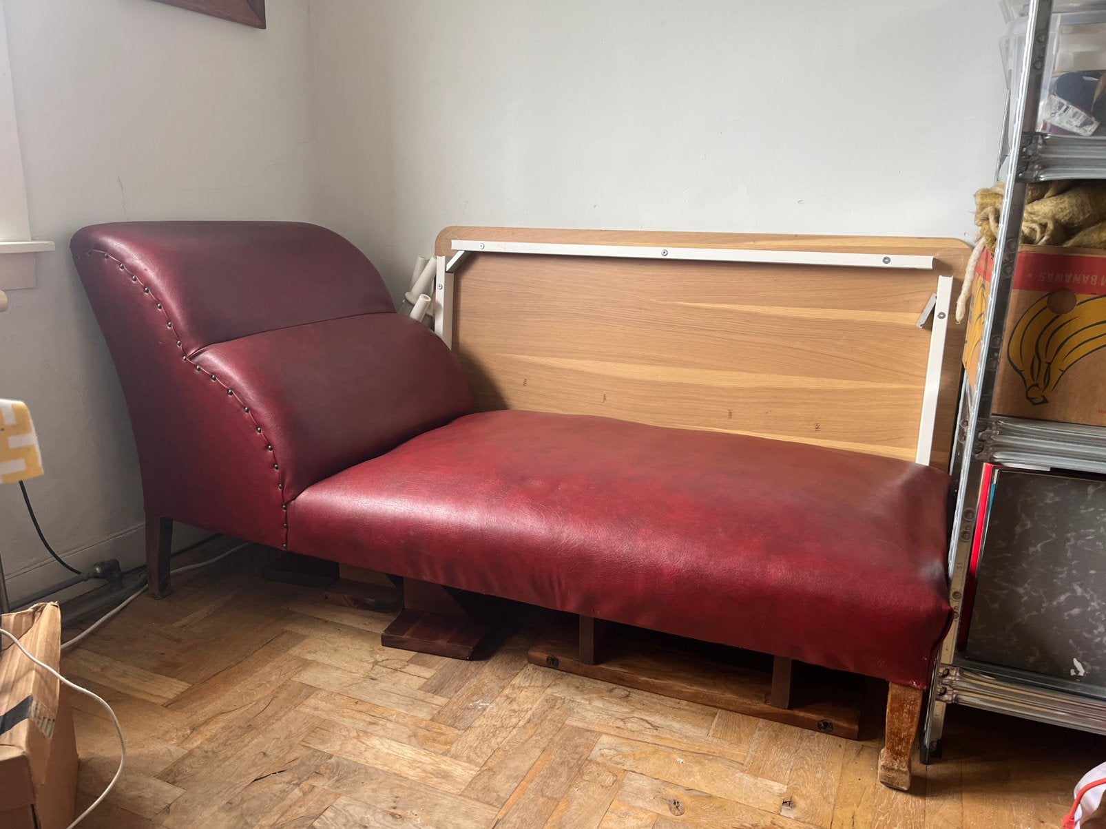 Chaise Longue vintage, Ophalen, Kunststof, Gebruikt, Eenpersoons