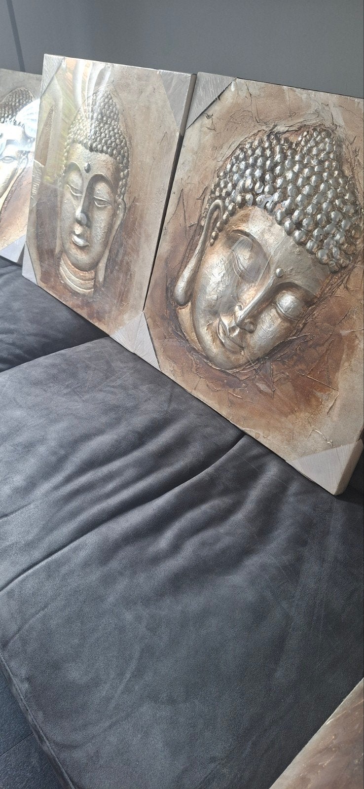 4x Boeddha wanddecoraties nieuw - Luik stijl, 50 – 75, Overige typen, Nieuw, Ophalen of Verzenden