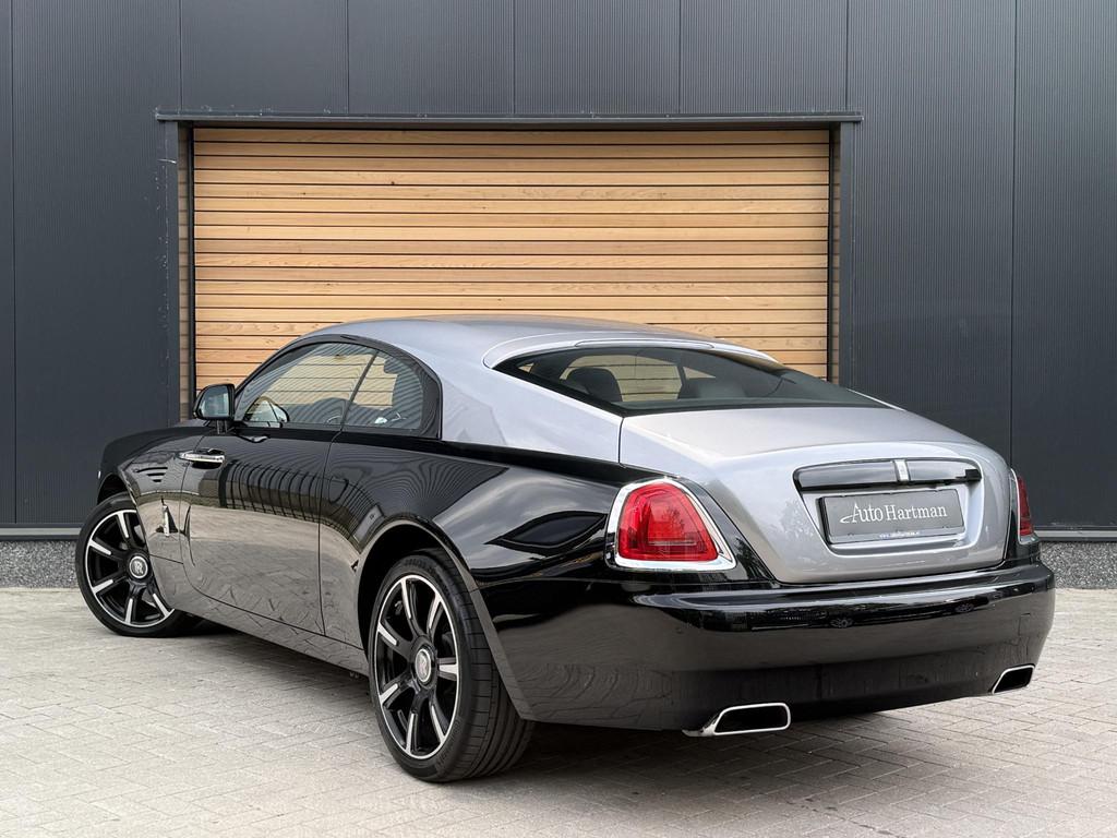 Rolls-Royce Wraith 6.6 V12 TWO-TONE|STARROOF|STOELVENTILATIE, Automaat, Gebruikt, 12 cilinders, Zwart