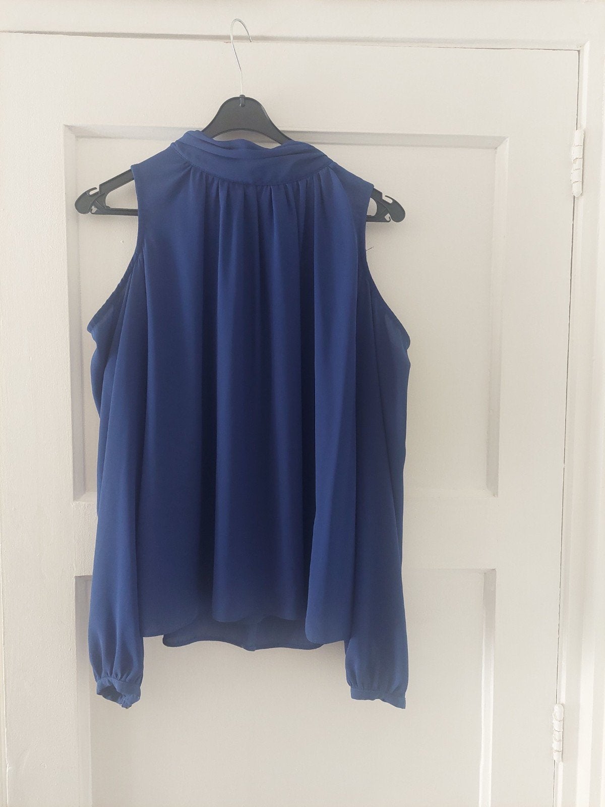 Atmosphere blauwe off-shoulder blouse maat 46, Ophalen, Atmosphere, Blauw, Maat 46/48 (XL) of groter