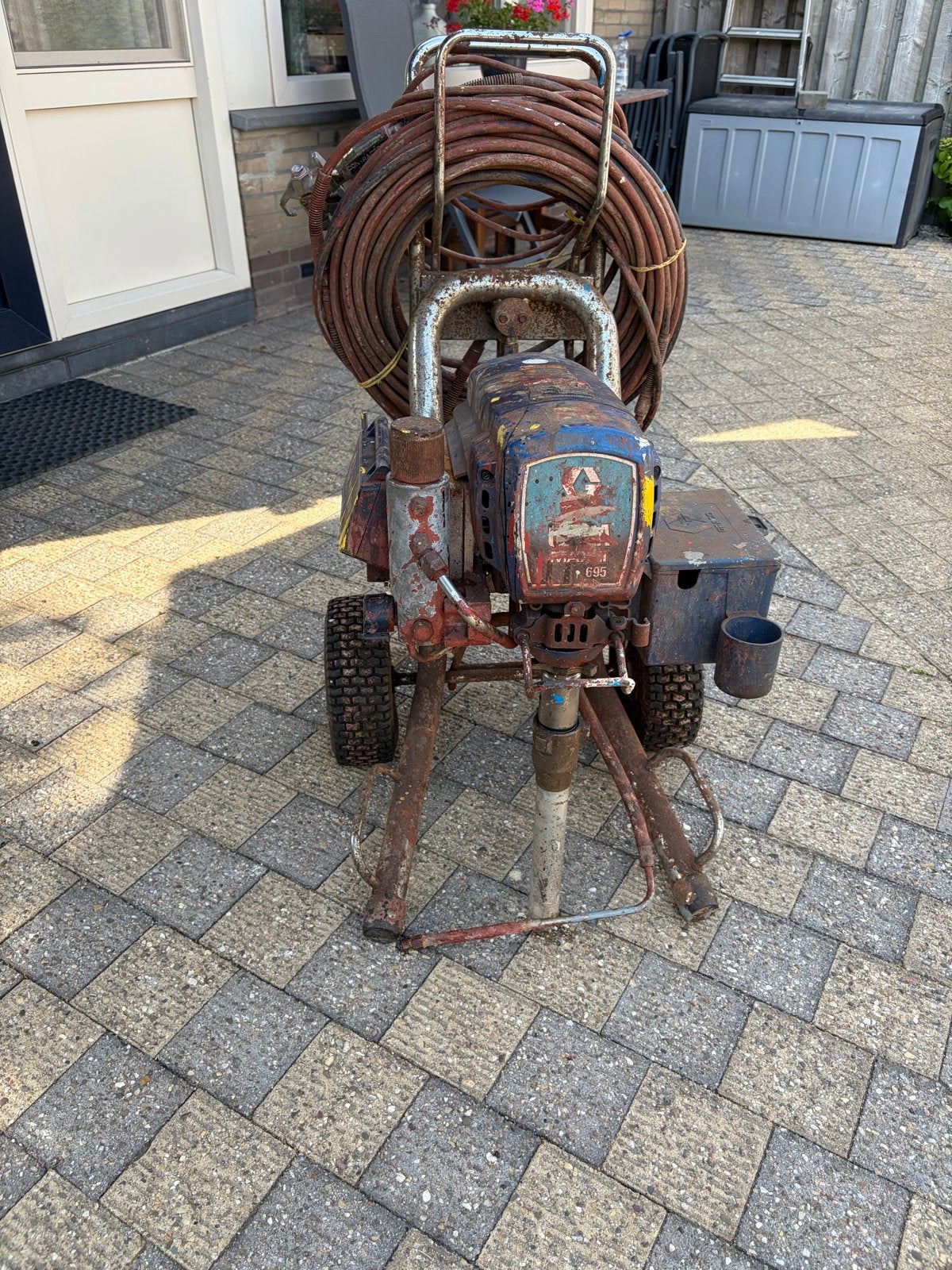 Graco Ultra Max II 695 Platinum verfspuit, Doe-het-zelf en Verbouw, Schildersmaterialen, Ophalen of Verzenden, Gebruikt, Verfspuit of Verfpomp