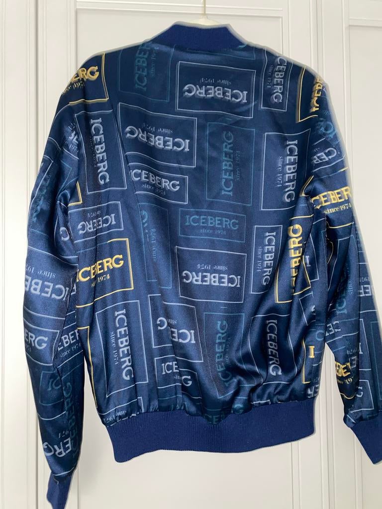 Iceberg sportjack Maat M Navy Blue Zomerjas, Ophalen of Verzenden, Zo goed als nieuw, Maat 48/50 (M), Blauw