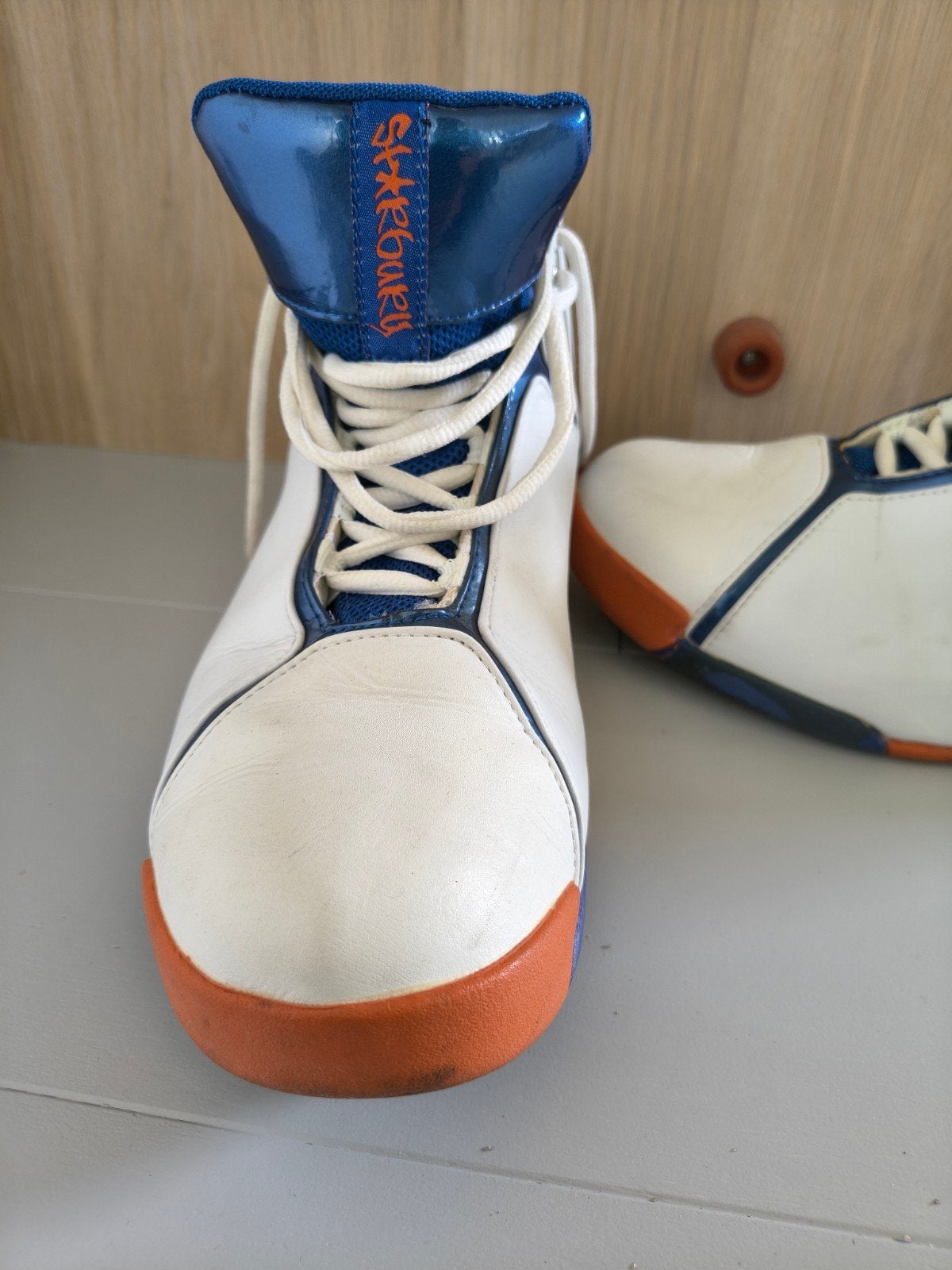 Starbury sneakers maat 45 - Wit, Blauw, Oranje, Kleding | Heren, Overige kleuren, Verzenden, Sportschoenen, Gedragen
