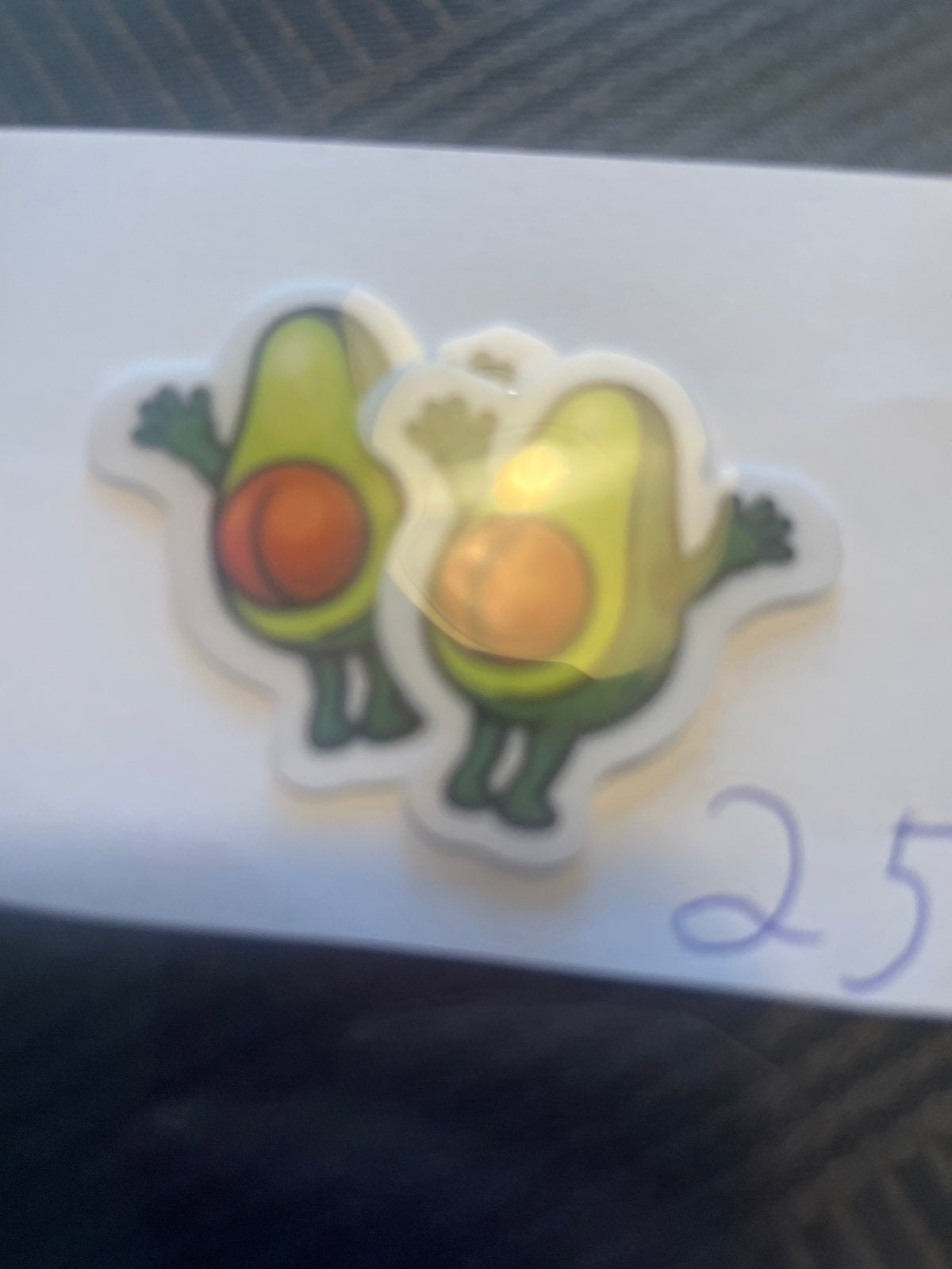 Leuke avocado sleutelhangers - set van 2, Ophalen of Verzenden, Zo goed als nieuw, Overige typen
