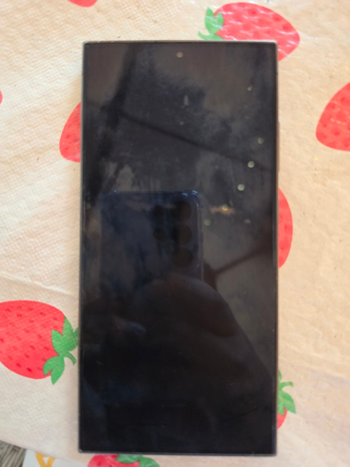 Samsung Galaxy S23 Ultra - Kleine barst, camera intact, Telecommunicatie, Mobiele telefoons | Samsung, Ophalen, Gebruikt, Zwart