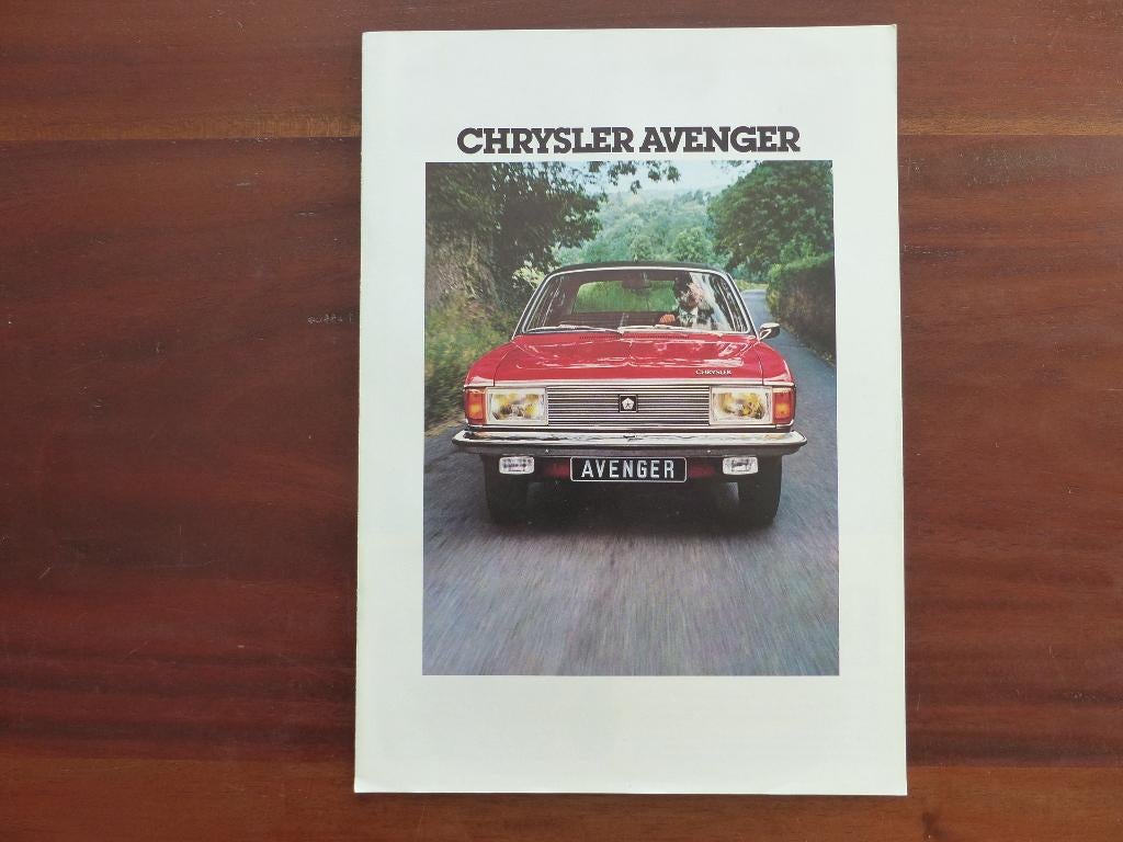 Chrysler Sunbeam Avenger 1977 brochure NL, Verzenden, Zo goed als nieuw, Overige merken