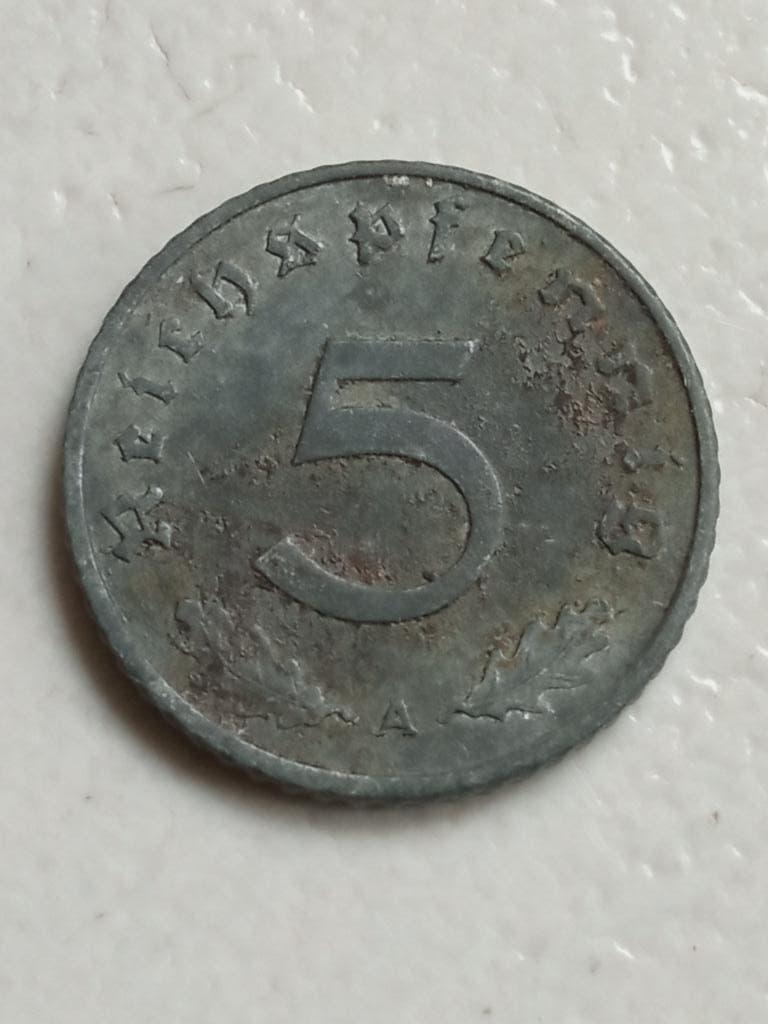 Duitse Rijk 5 reichspfennig 1940 A., Ophalen of Verzenden, Duitsland, Losse munt