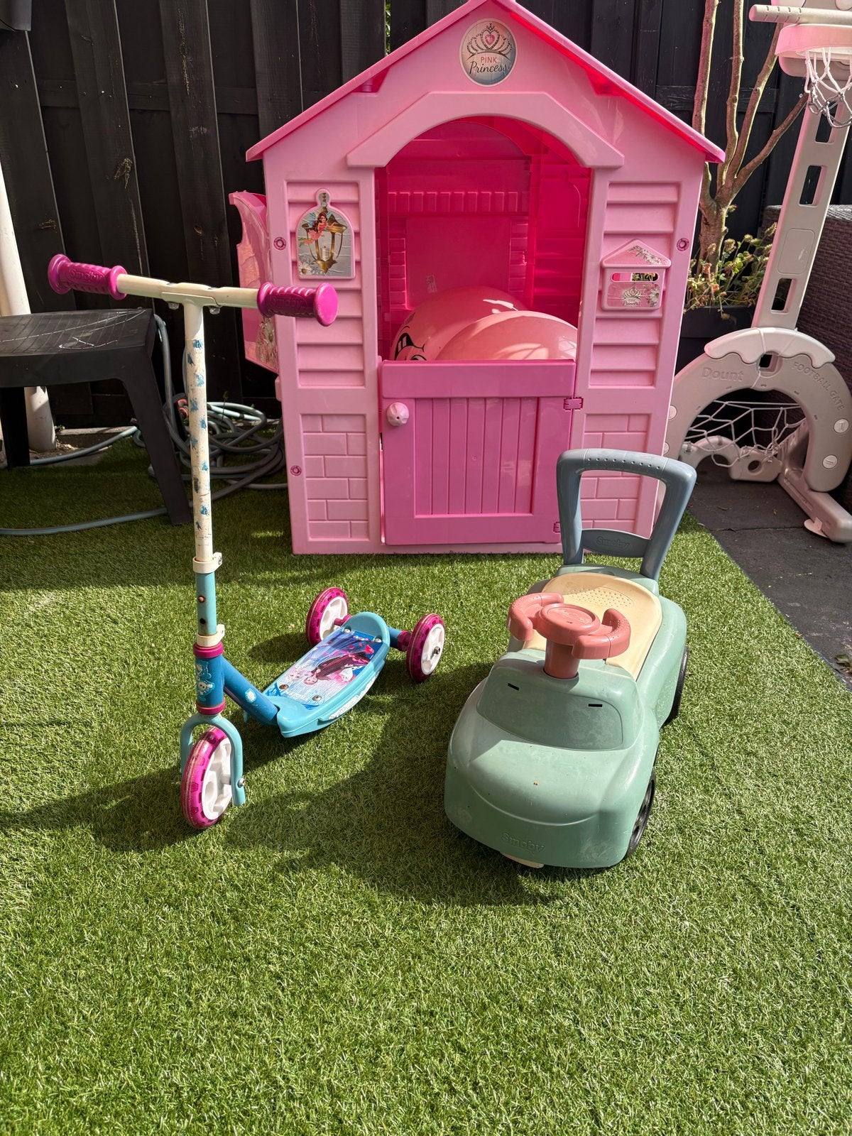GRATIS Frozen step en Smoby loopauto, Ophalen, Gebruikt, Loopfiets