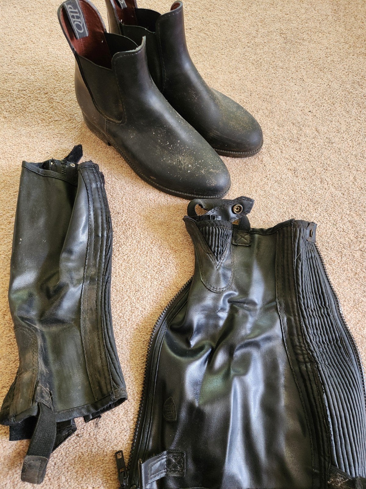 Jodhpurs met Chaps leer, Ophalen of Verzenden, Dressuur