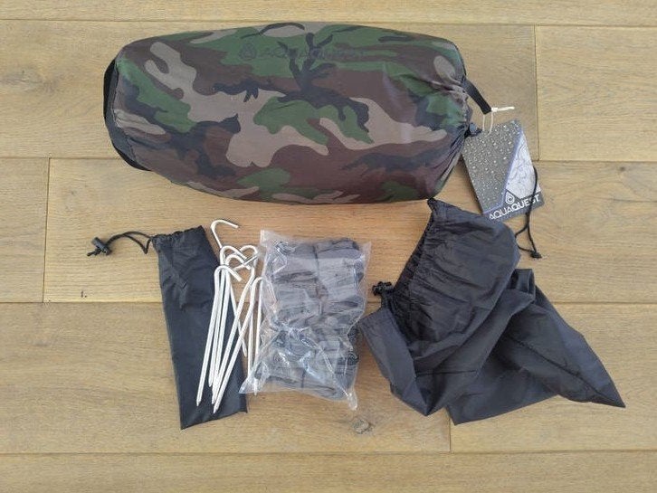 AquaQuest Defender Tarp 3x4m Woodland Camo - Nieuw, Ophalen of Verzenden, Nieuw
