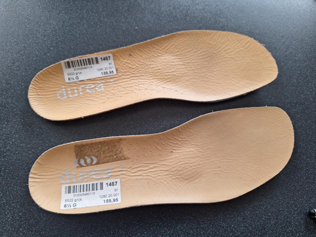 Nieuwe binnenzolen uit Durea schoenen. Maat 6,5 breedte G, Ophalen of Verzenden, Nieuw, Blauw, Sneakers of Gympen