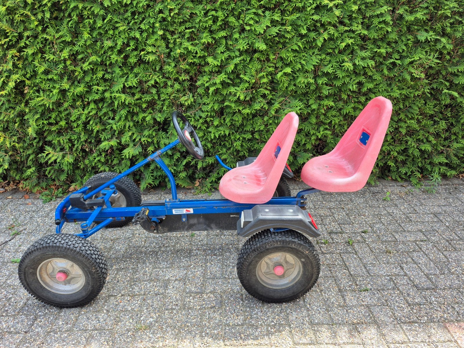 Mammoet skelter met passagierszitje, Kinderen en Baby's, Speelgoed | Buiten | Skelters, Ophalen, Gebruikt, Mammoet, Duozit