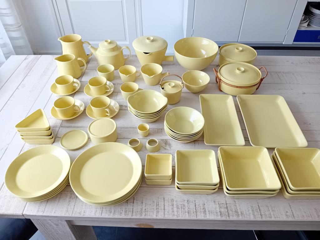 Arabia Kilta geel voor Arabia en iittala Teema Kaj Franck, Huis en Inrichting, Keuken | Servies, Ophalen of Verzenden, Zo goed als nieuw