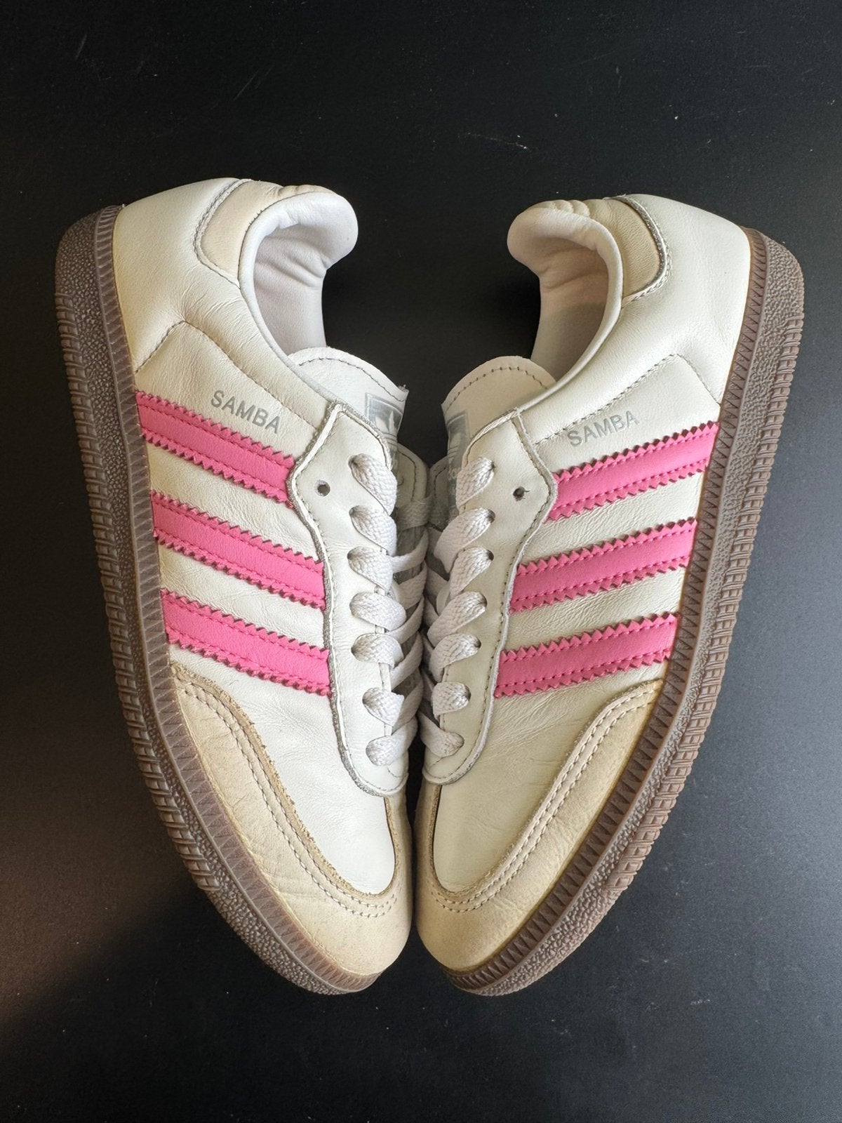 Adidas samba, echt leer maat 37 1/3, Wit, Ophalen of Verzenden, Sneakers of Gympen, Zo goed als nieuw