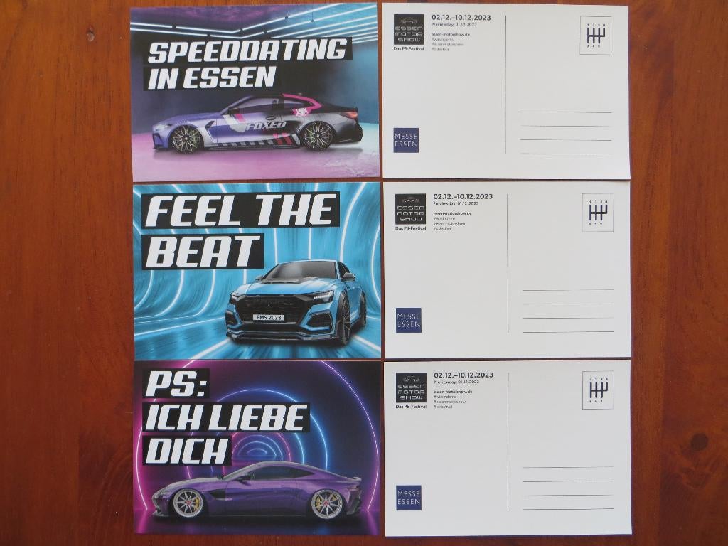 Ansichtkaarten Essen Motor Show 2023, Ophalen of Verzenden, Nieuw, Algemeen