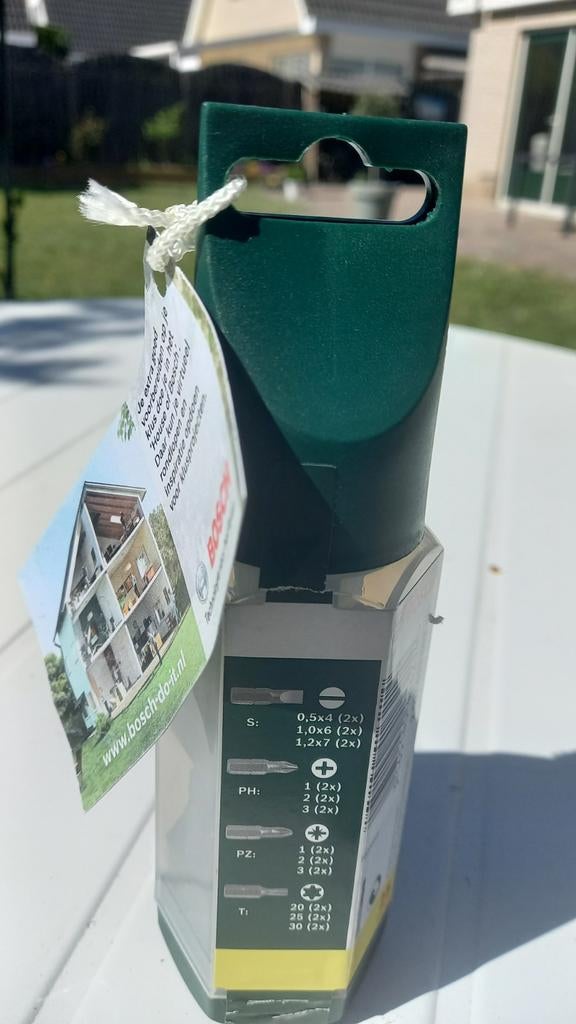 Bosch 25 delige handige bitset+ bithouder., Ophalen, Nieuw