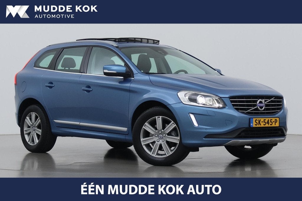 Volvo XC60 2.0 D4 FWD Summum | Panoramadak | Trekhaak | 190, Auto's, Volvo, 1969 cc, Blauw, Leder, Bedrijf