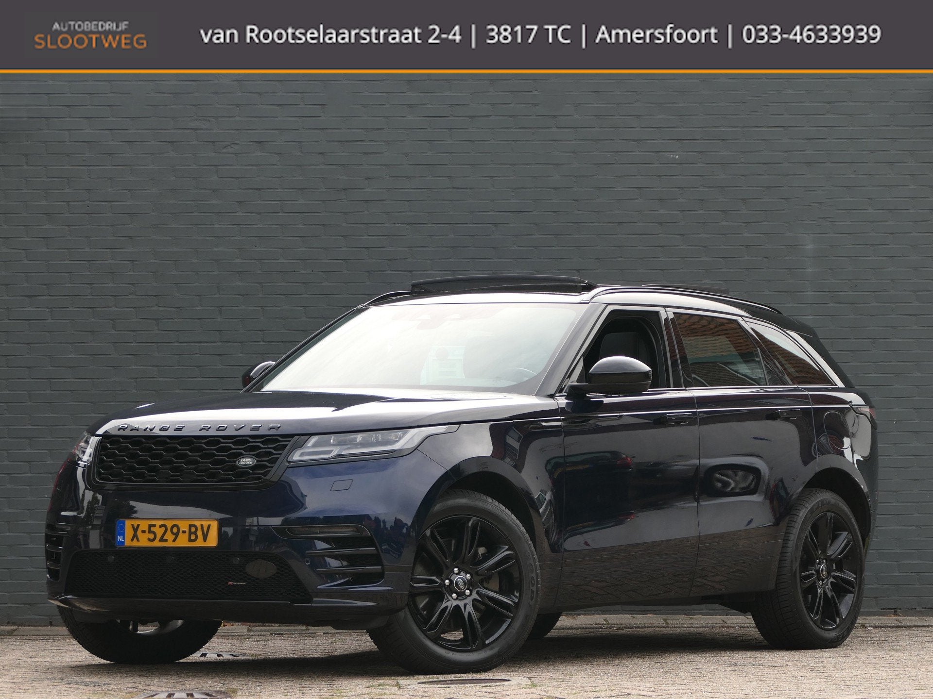 Land Rover Range Rover Velar 2.0 P400e AWD R-Dynamic SE PHEV, Auto's, Automaat, 4 cilinders, 2000 kg, Blauw
