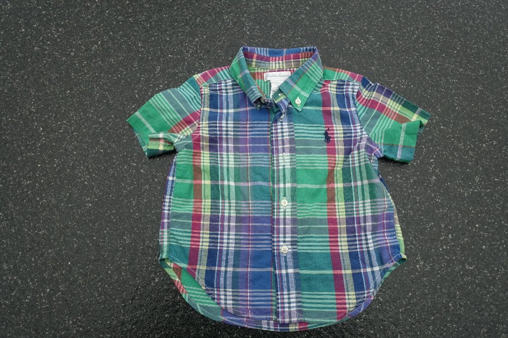 Ralph Lauren blouse.   12  maanden, Ophalen of Verzenden, Zo goed als nieuw, Overhemdje of Bloesje, Jongetje
