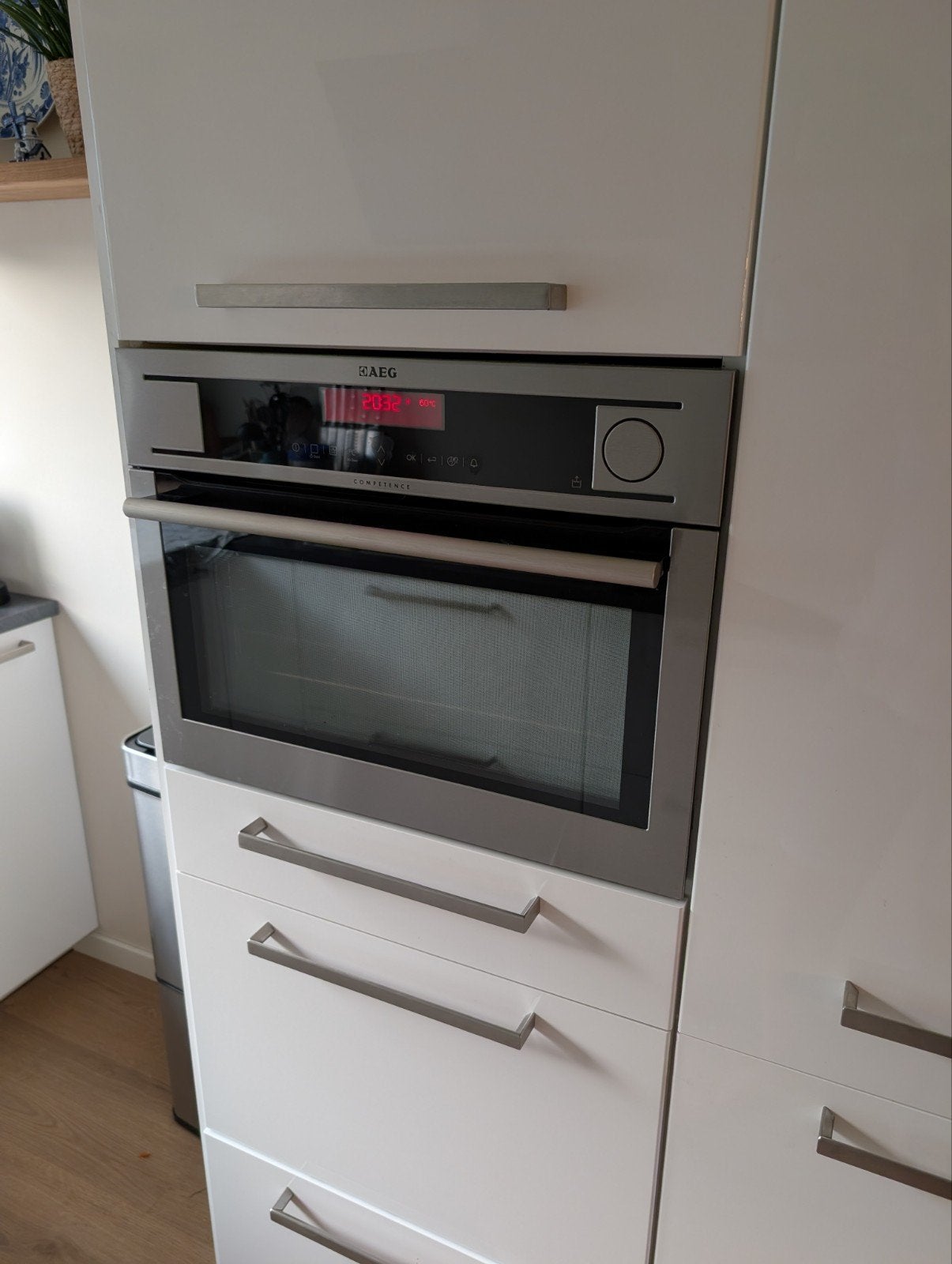 Nette AEG Competence Inbouw Stoomoven (KS8404101M) Nis 45cm, Witgoed en Apparatuur, Ovens, Ophalen, Minder dan 45 cm, Hete lucht