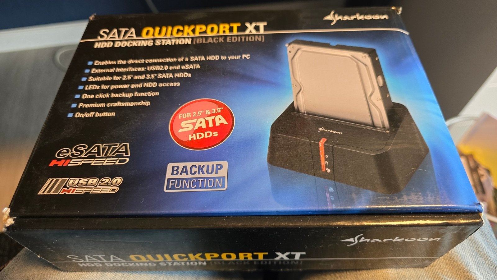 Sharkoon QuickPort XT HDD Docking Station (Black Edition), Computers en Software, Gebruikt, Server, Ophalen of Verzenden, Extern