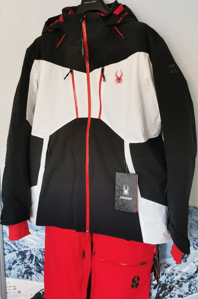 Spyder Skipak, Rival,Dare Wit/Rood/Zwart, XL, Nieuw, Ophalen of Verzenden, Spyder, Pak, Maat 56/58 (XL)