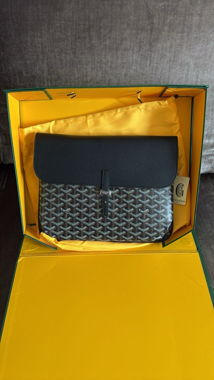 Goyard coursier tas, Overige merken, Zwart, Nieuw, Ophalen of Verzenden