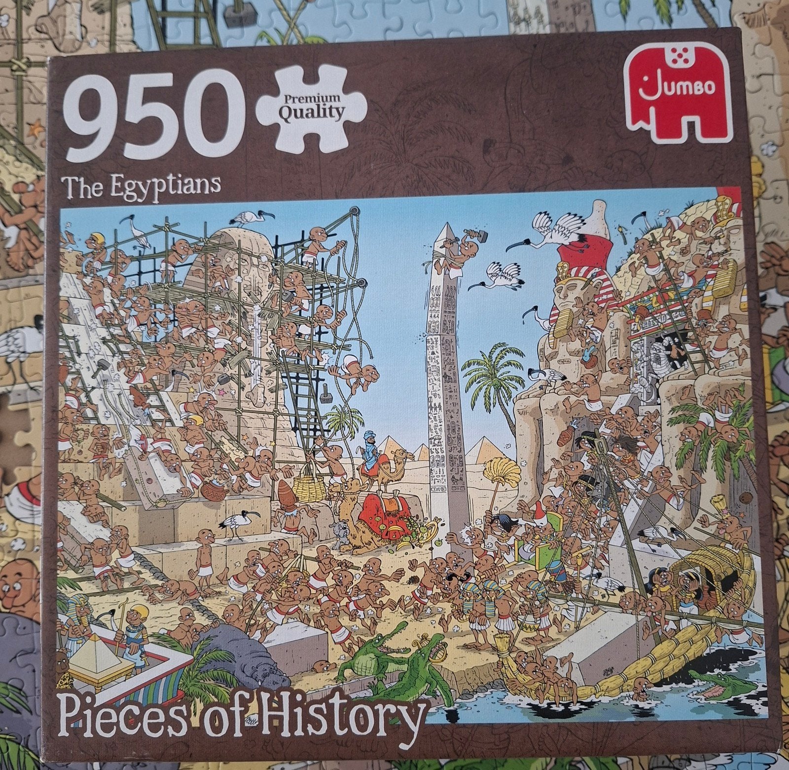 Jumbo Legpuzzel 950 stukjes - The Egyptians, Ophalen, 500 t/m 1500 stukjes, Gebruikt, Legpuzzel