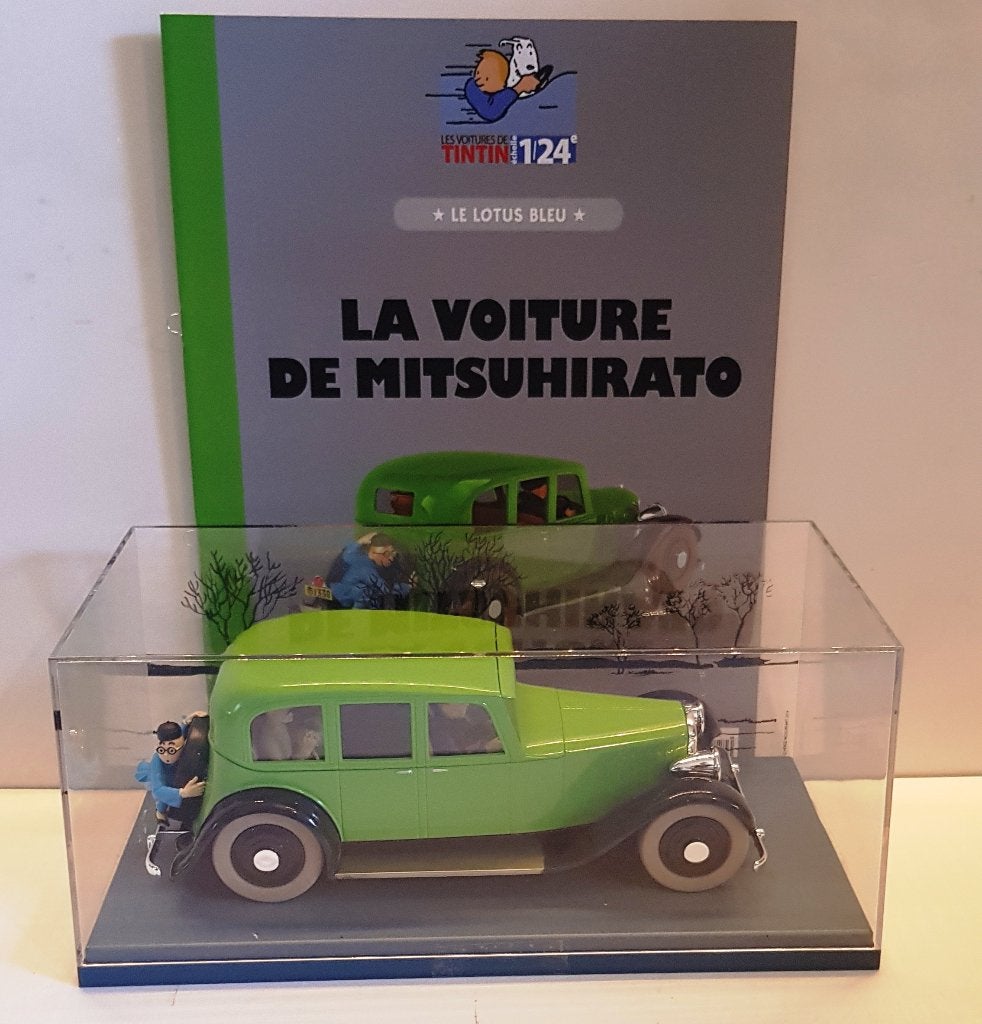 Les voitures de Tintin 1/24 "LA VOITURE DE MITSUHIRATO ", Verzamelen, Stripfiguren, Verzenden, Kuifje, Nieuw, Beeldje of Figuurtje