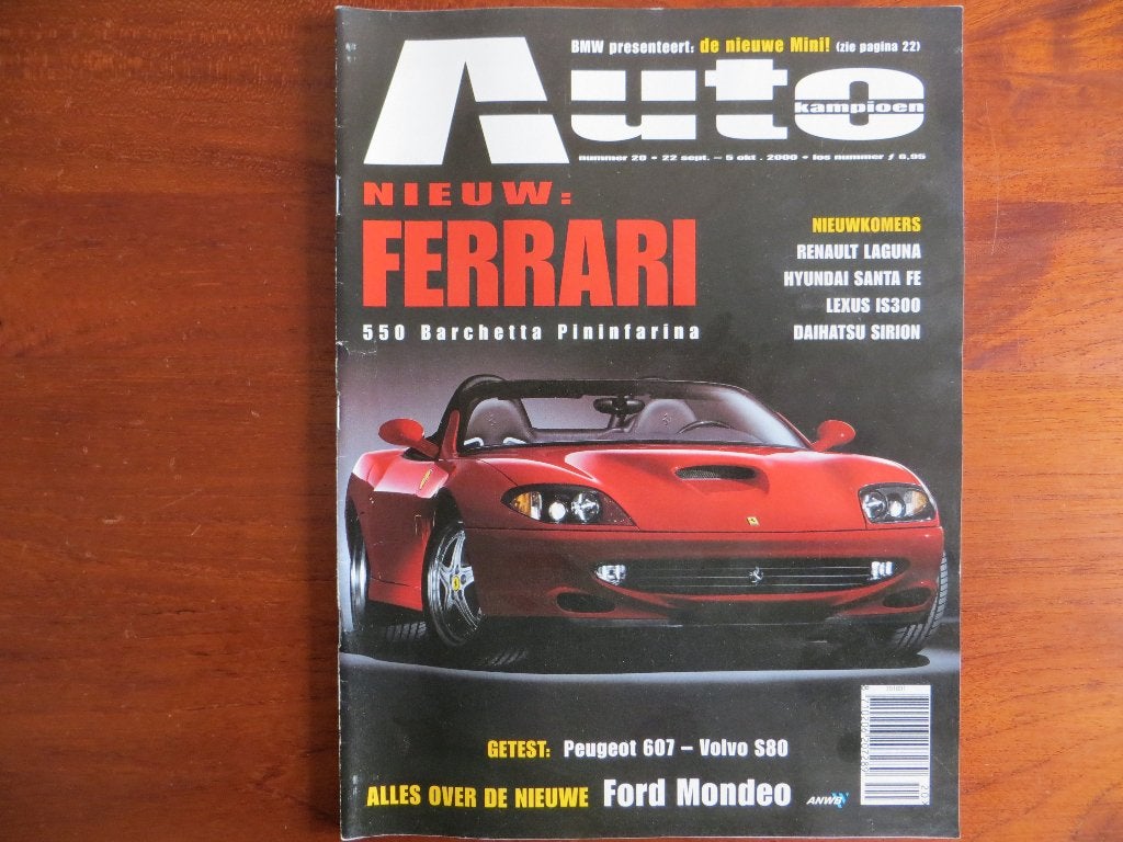 Autokampioen 20 2000 Ferrari 550, Ford Mondeo, Morgan Aero, Ophalen of Verzenden, Nieuw, Ferrari