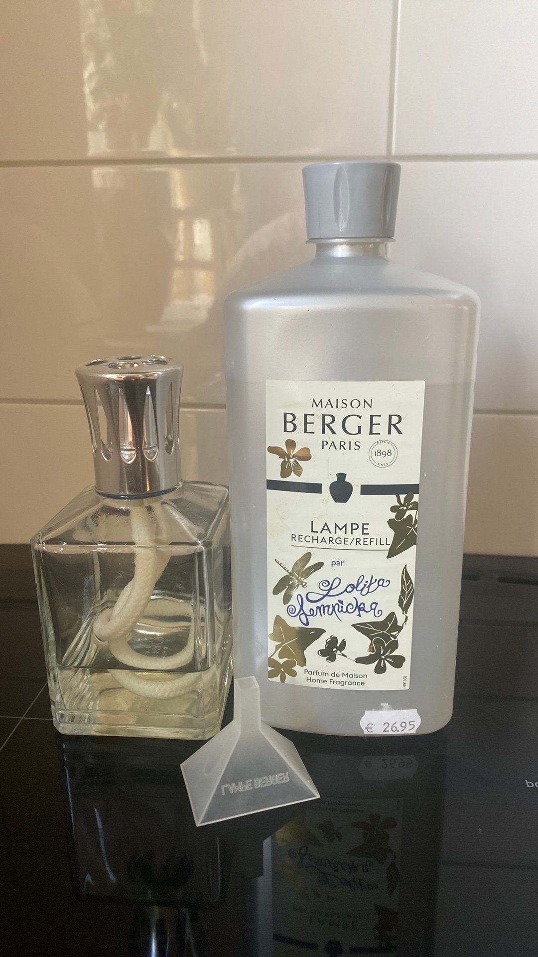 Lampe berger met Lolita Lempicka, Huis en Inrichting, Ophalen of Verzenden, Gebruikt, Geurverspreider