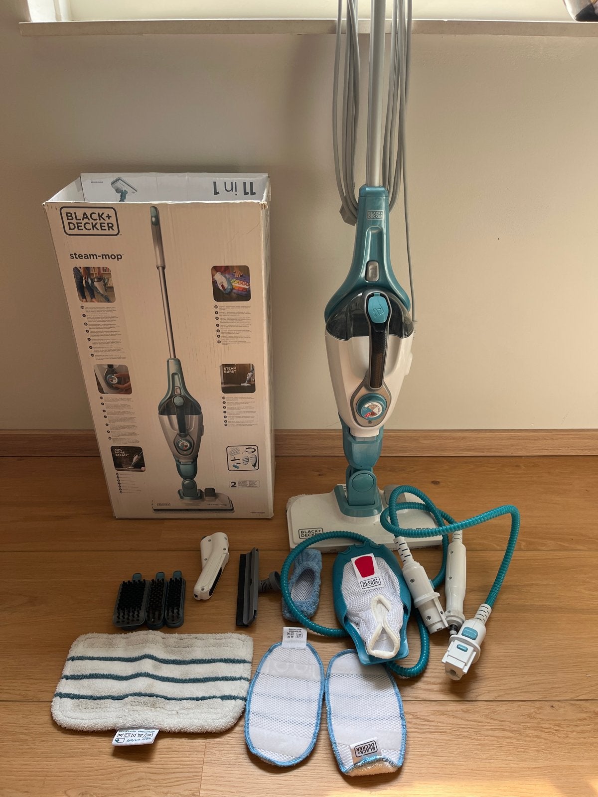 Black+Decker Steam-Mop 11-in-1 Stoomreiniger, Ophalen, Minder dan 1200 watt, Overige merken, Inclusief accessoires